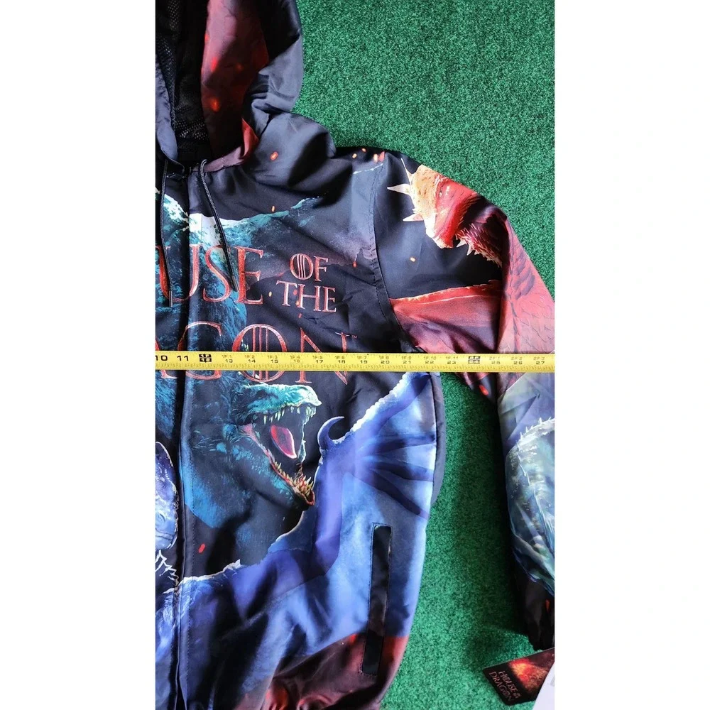 HBO Game of Thrones House of the Dragon Windbreaker Jacket Men Size Medium